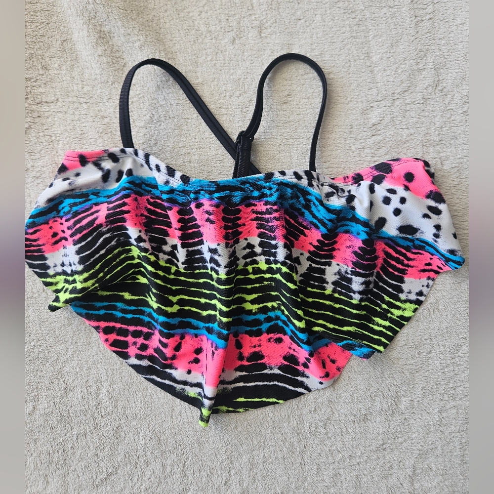 🖤3/$15 Colorful Tie Dye Swim Top,  Kids' Size 14